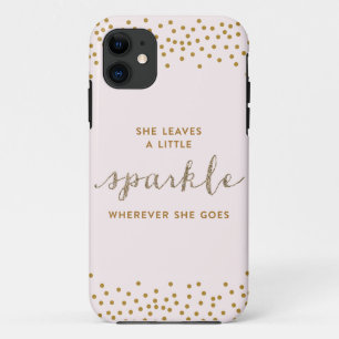 She Leaves a little Sparkle iPhone Case