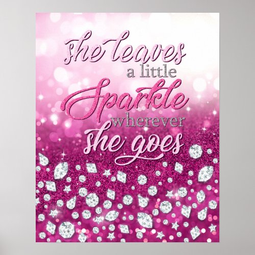 She Leaves a Little Sparkle Poster