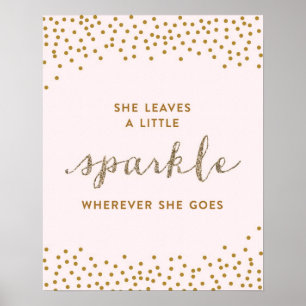 She Leaves a Little Sparkle - Premiumd Canvas Poster