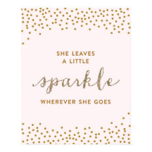 She Leaves a Little Sparkle - Premiumd Canvas
