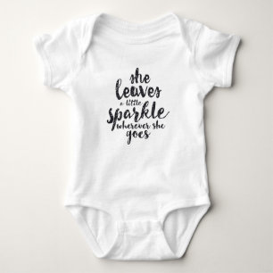 She Leaves a Little Sparkle Wherever She Goes Baby Bodysuit