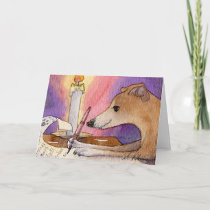 She liked to write her Xmas list early Holiday Card