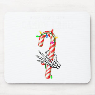 She Likes My Candy Cane Skeleton Couples Christmas Mouse Pad