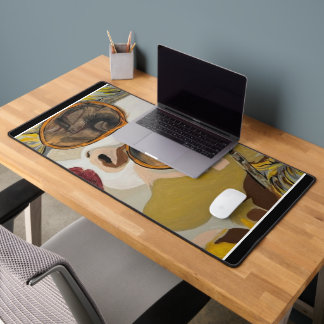 'She Likes Pina Coladas' Painting on a  Desk Mat