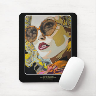 'She Likes Pina Coladas' Painting on a  Mouse Pad