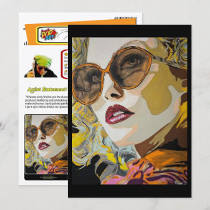 She Likes Pina Coladas Painting Small-Scale Print  Invitation