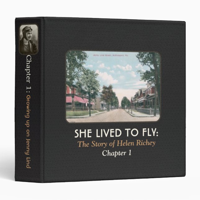 She Lived To Fly:Chapter 1 3 Ring Binder (Front/Spine)