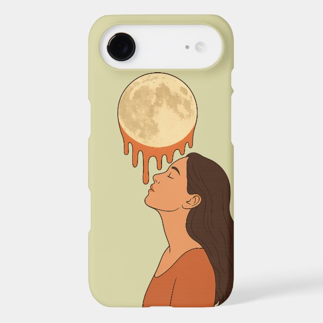 She Looked at the Moon Until It Melted Iphone Case (Back)