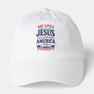 She Loves Jesus and America Too Hat