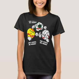 She Loves Me More Softball Soccer Volleyball Pla T-Shirt