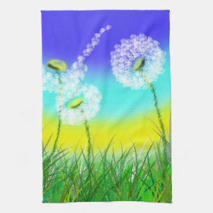 She Loves Me Not Daisy Painting, Kitchen Towel