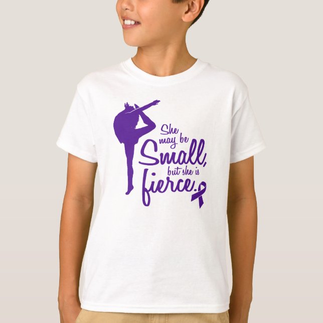 She may be small, but she is Fierce! T-Shirt (Front)