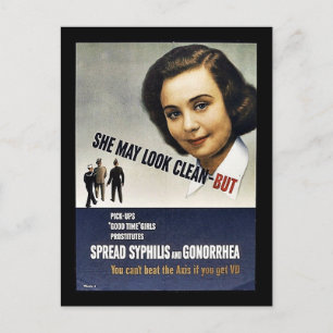 She May Look Clean - But Postcard