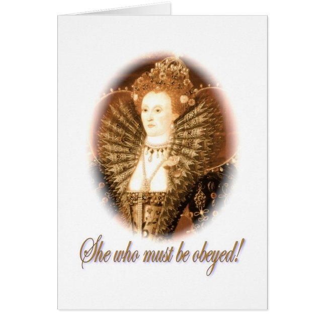 She Must Be Obeyed Cards (Front)