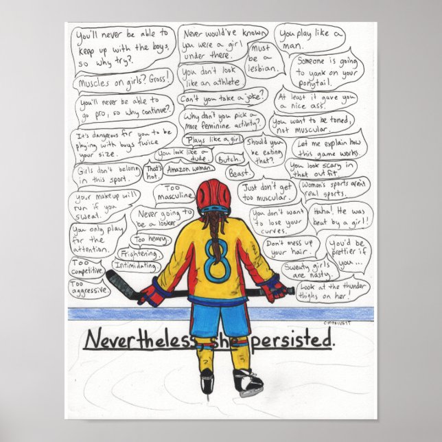 She Persisted (Athlete) 11x14 Poster (Front)