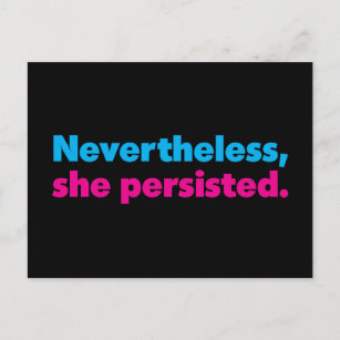 She Persisted Black Postcard