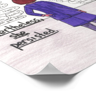 She Persisted (Childfree) 8.5x11 Poster