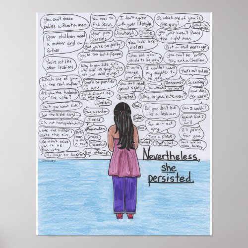 She Persisted Lesbian 11x14 Poster