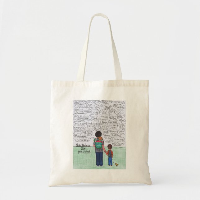 She Persisted (Motherhood) Tote Bag (Front)