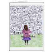 She Persisted (Plus-Size) Cards (Front)