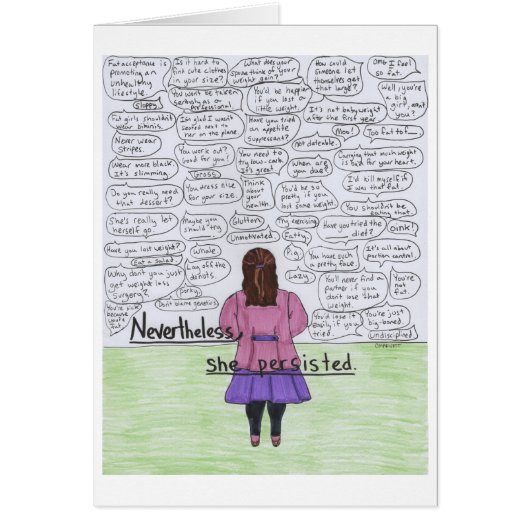 She Persisted (Plus-Size) Cards (Front)