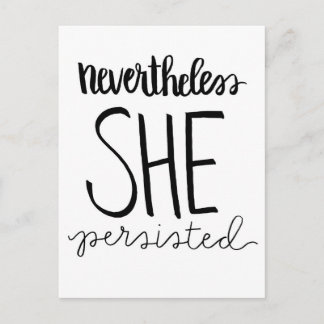She Persisted Postcard