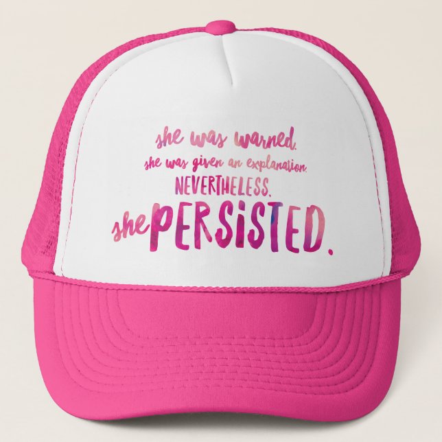 She Persisted Trucker Hat (Front)