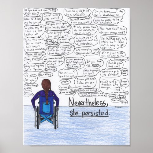 She Persisted Wheelchair Poster