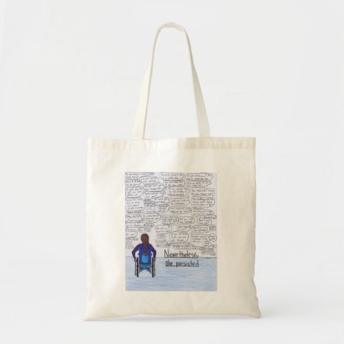 She Persisted Wheelchair Tote Bag