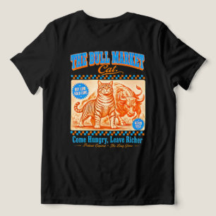 She Plays The Long Game Bull Market Cat Tri-Blend Shirt
