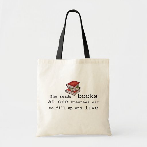 She Read Books to Live Book Lover Tote Bag | Zazzle