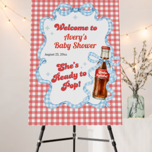 She Ready Pop Soda Baby Shower Boy Foam Board
