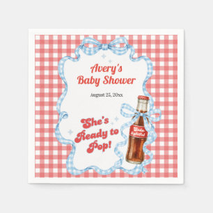 She Ready Pop Soda Baby Shower Boy Napkins