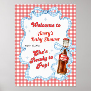 She Ready Pop Soda Baby Shower Boy Poster