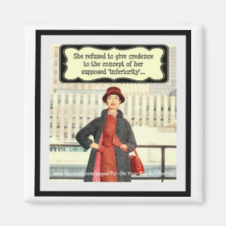 'She Refused' Retro Magnet