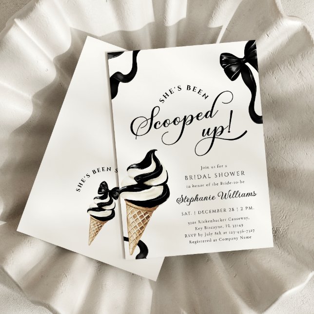 She’s Been Scooped Up Bridal Shower  Invitation (Creator Uploaded)