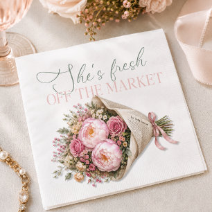 She’s Fresh Off the Market Bridal Shower Napkins