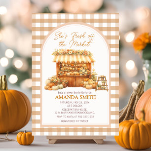 She’s Fresh Off The Market Fall Bridal Shower Invitation