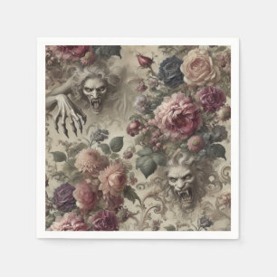 She’s Got Claws – Gothic Floral Napkins