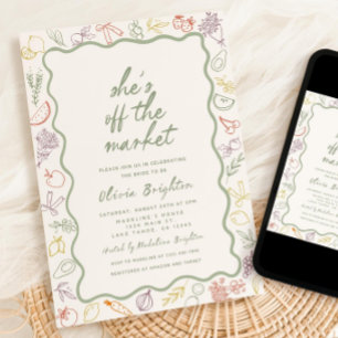 She’s Off The Market Bridal Shower Invitation Temp