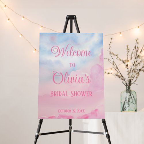 Shes On Cloud 9 Bridal Shower Welcome Foam Board