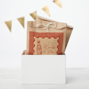 She’s ready to pop baby shower favor bag