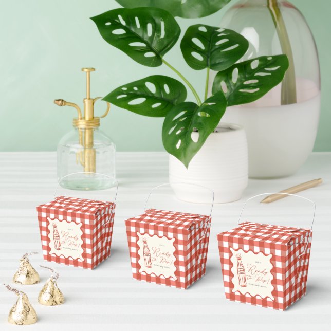 She’s ready to pop baby shower favor boxes (Multiple)