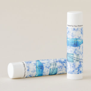 She’s Ready To Pop Blue Boy Baby Shower Lip Balm