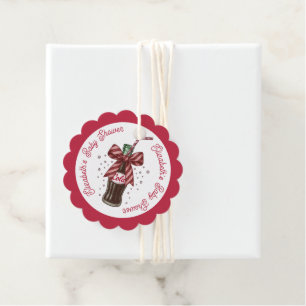 She’s Ready to Pop Cola Bottle Baby Shower Favor Tags