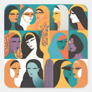 She’s the Revolution Square Sticker