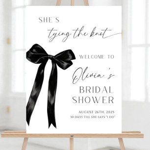 She’s Tying the Knot Bridal Shower Welcome Sign
