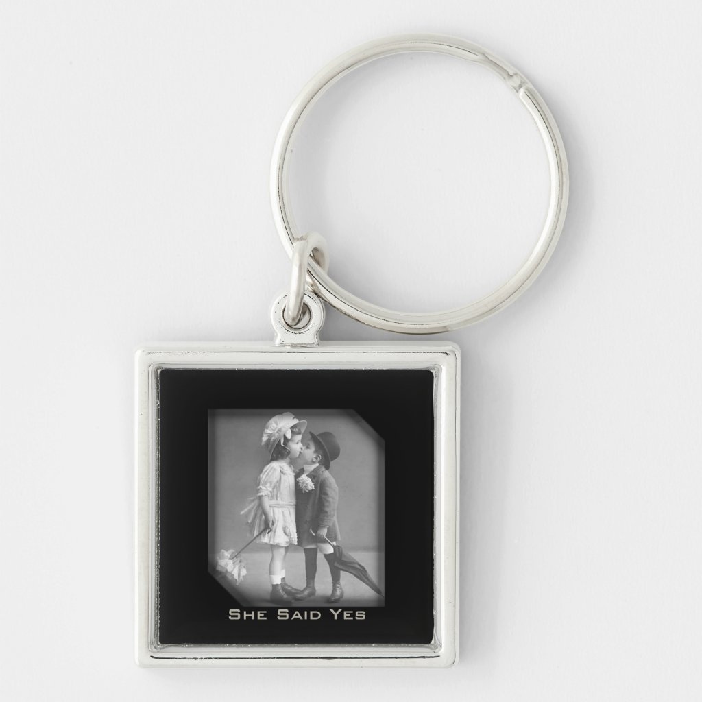 She Said  First Love Vintage Key Chain