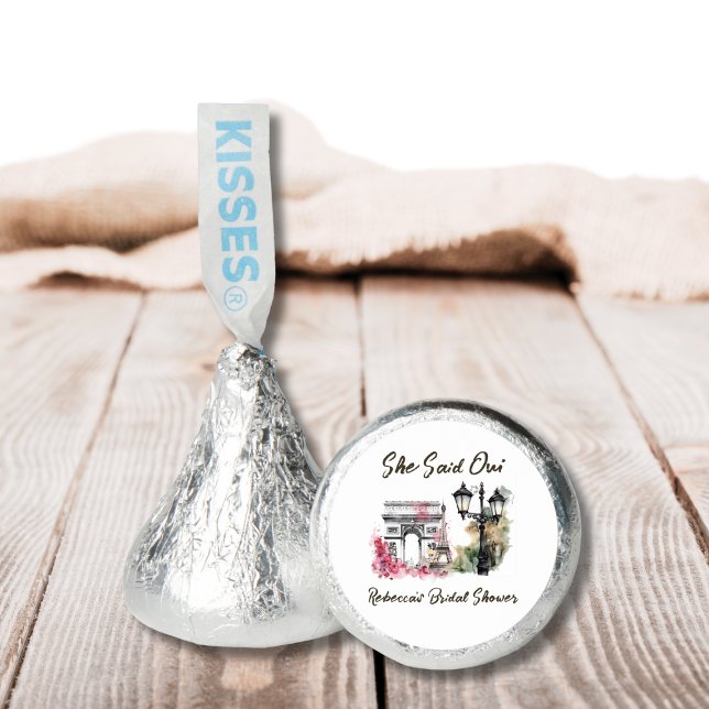 She Said Oui Paris Bridal Shower Parisian Brunch Hershey®'s Kisses® (Creator Uploaded)
