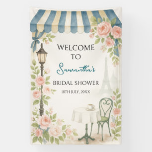 She Said Oui Paris Cafe Bridal Shower Welcome Sign